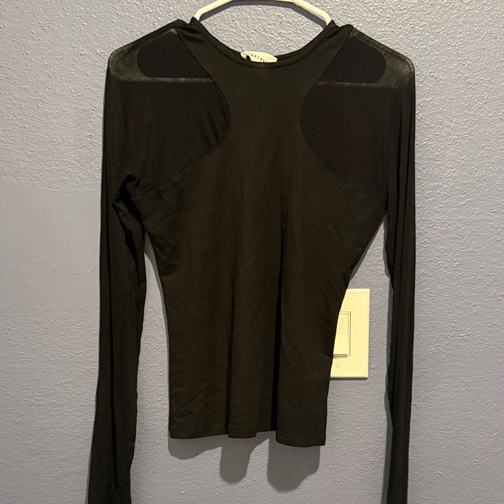 Marcella Black Long Sleeve Jersey top